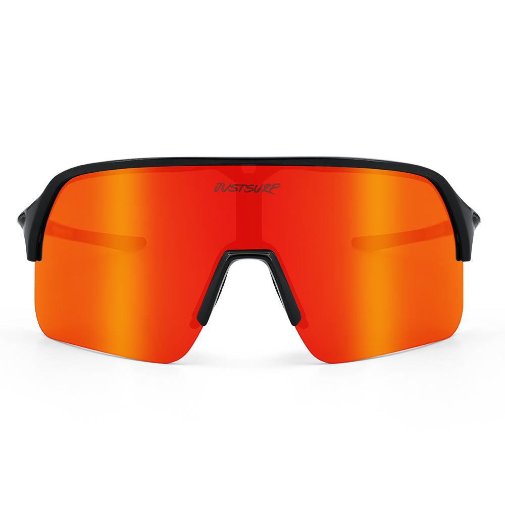 JUSTSURF EYEWEAR I SPORT SUNGLASSES BLACK UV-400