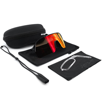 JUSTSURF EYEWEAR I SPORT SUNGLASSES BLACK UV-400