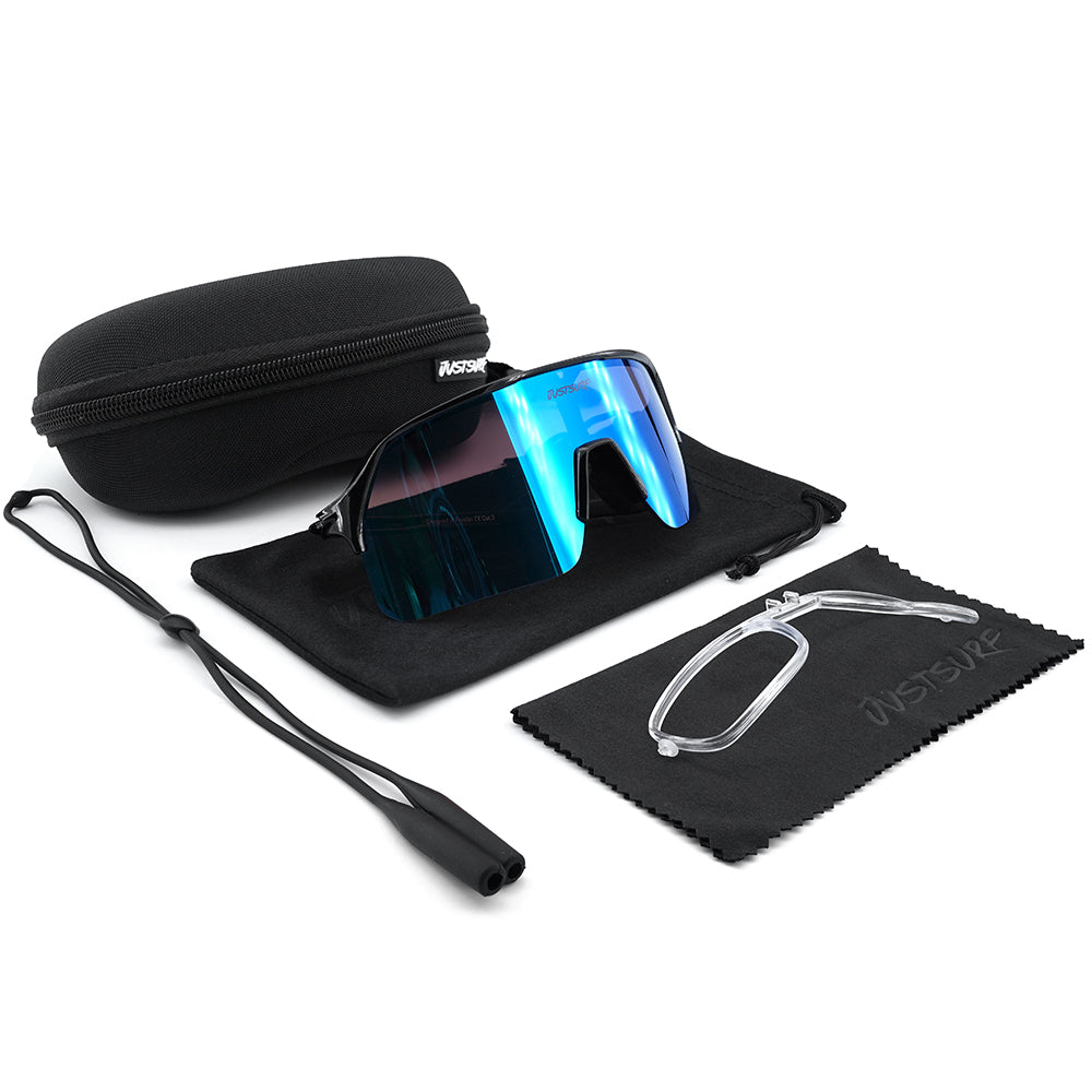 JUSTSURF EYEWEAR I SPORT SUNGLASSES BLACK UV-400