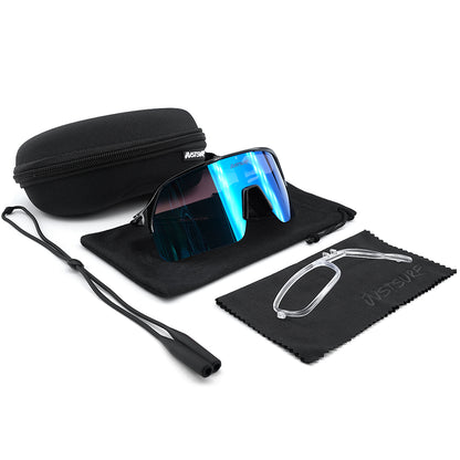 JUSTSURF EYEWEAR I SPORT SUNGLASSES BLACK UV-400