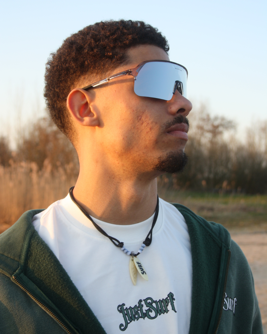 JUSTSURF EYEWEAR I SPORT SUNGLASSES TRANSPARENT UV-400