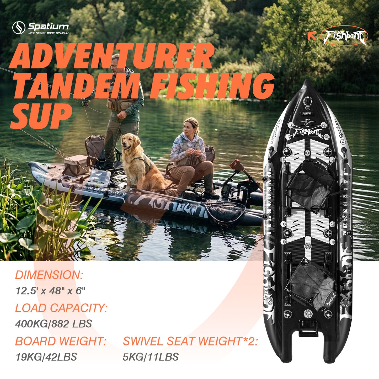 JUSTSURF SUP I 2 person Vis sup kajak