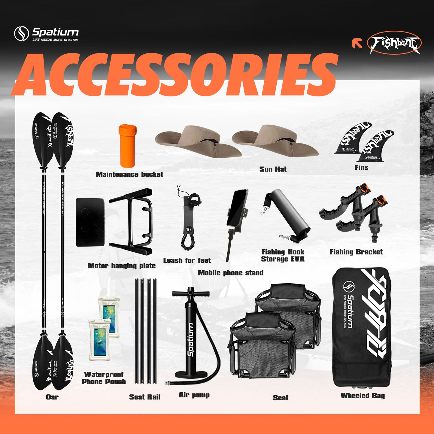 JUSTSURF SUP I 2 person Vis sup kajak