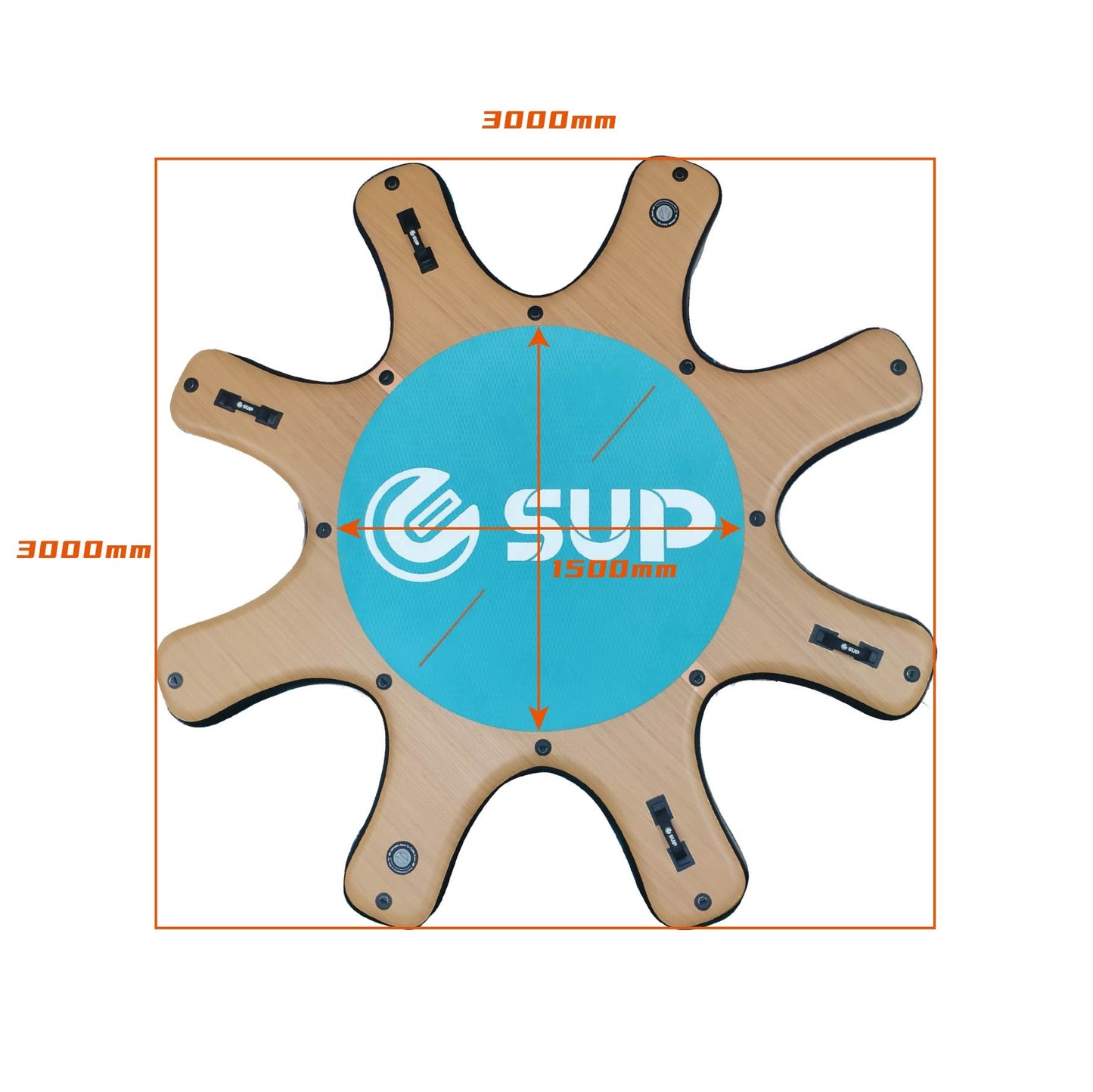 JUSTSUP I YOGA SUP DECK 8 PERSONEN