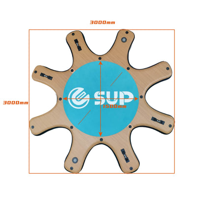 JUSTSUP I YOGA SUP DECK 8 PERSONEN
