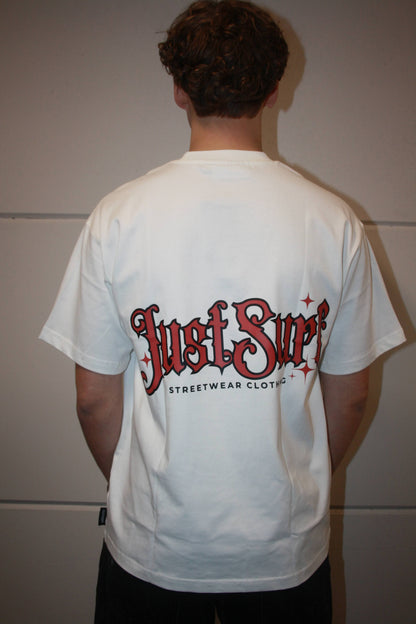 JUSTSURF | OVERSIZED STREETWEAR TEE WHITE