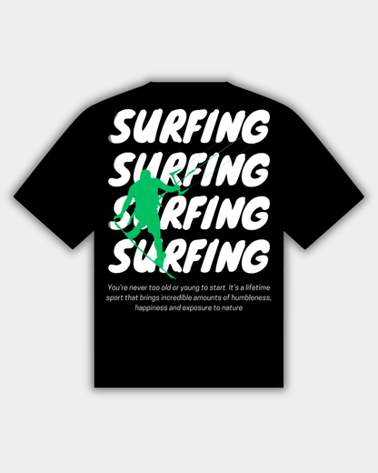 KITESURF T-SHIRT BLACK I JUSTSURF STREETWEAR