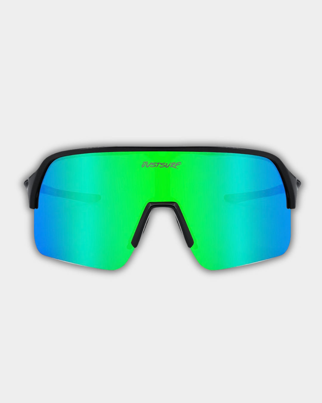 JUSTSURF EYEYWEAR I BLACK + COLLOR LENS GREEN
