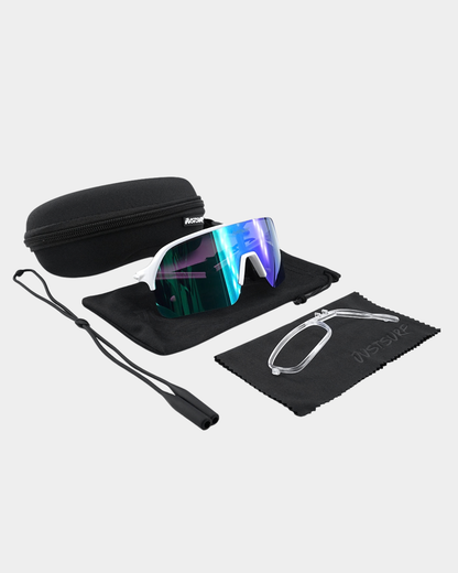 JUSTSURF EYEYWEAR I BLACK + COLLOR LENS GREEN