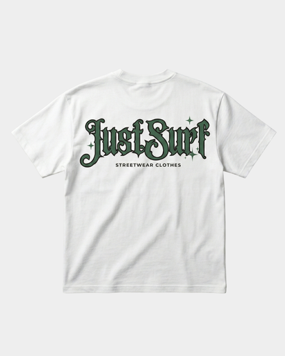 JUSTSURF | OVERSIZED STREETWEAR TEE WHITE