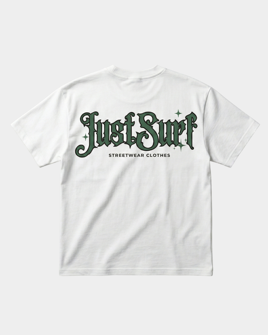 JUSTSURF | OVERSIZED STREETWEAR TEE WHITE