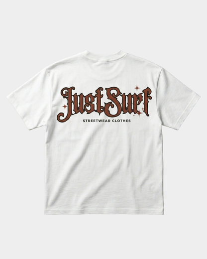 JUSTSURF | OVERSIZED STREETWEAR TEE WHITE