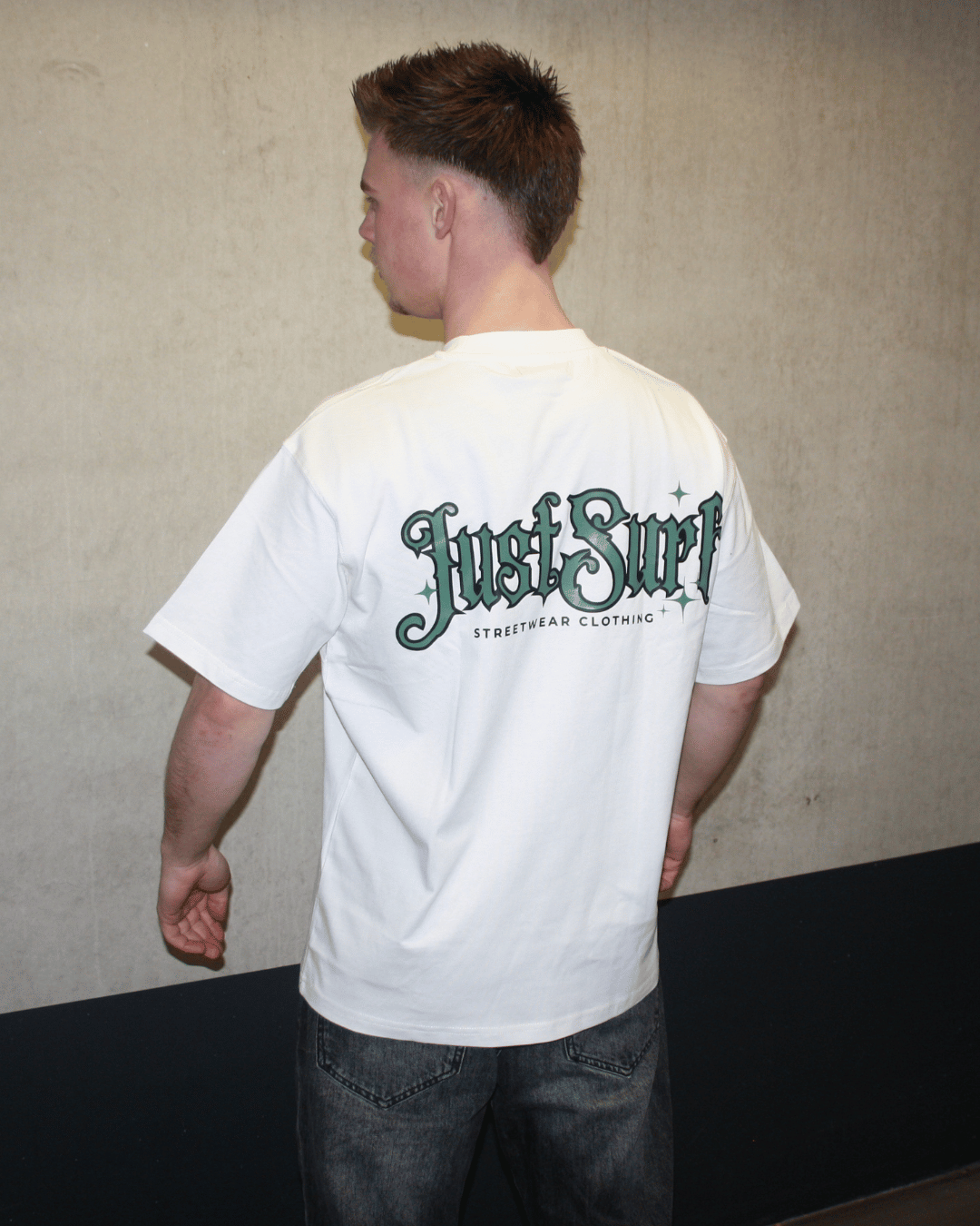 JUSTSURF | OVERSIZED STREETWEAR TEE WHITE