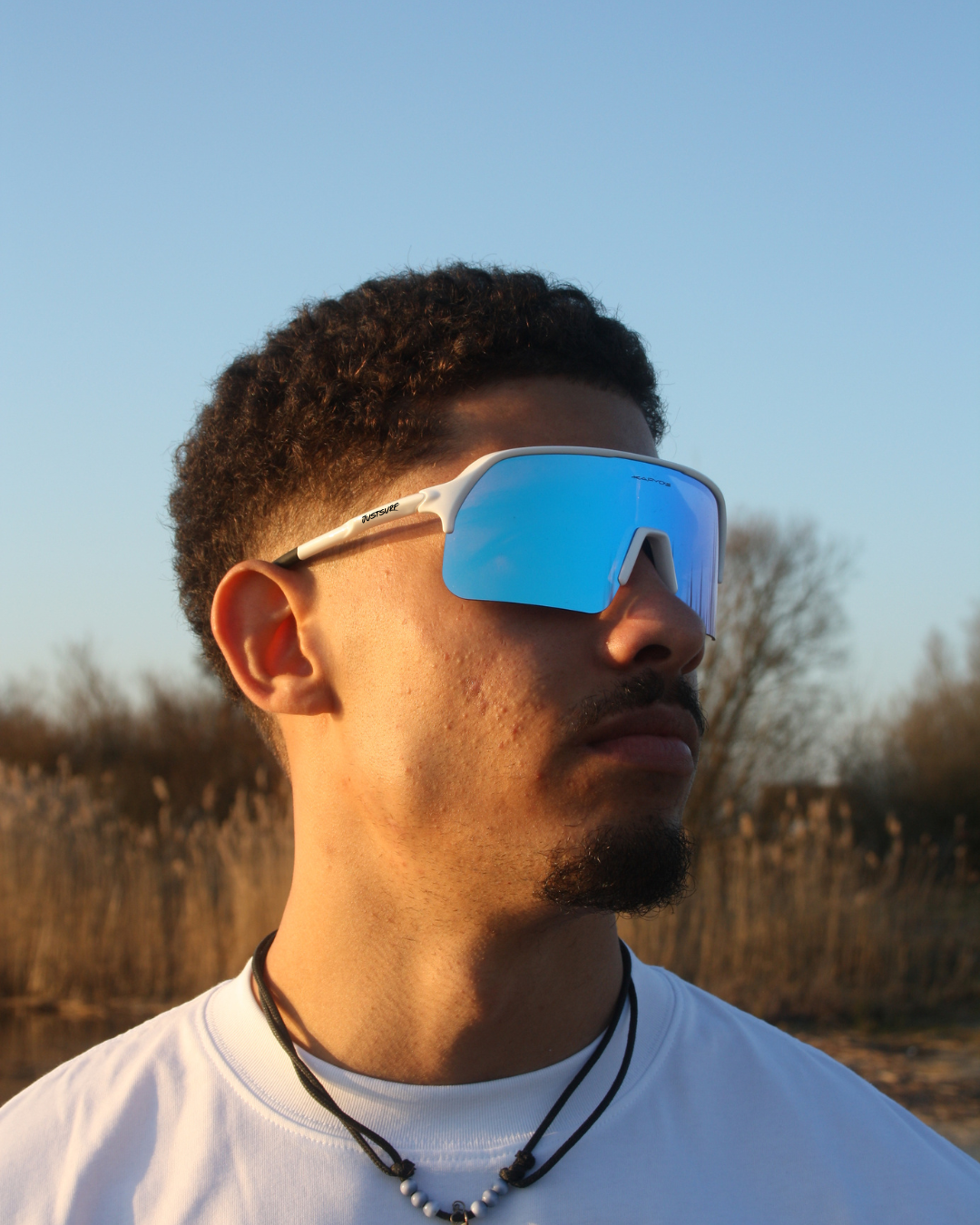 JUSTSURF EYEWEAR I SPORT SUNGLASSES WHITE UV400