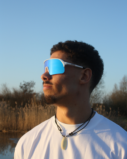 JUSTSURF EYEWEAR I SPORT SUNGLASSES WHITE UV400