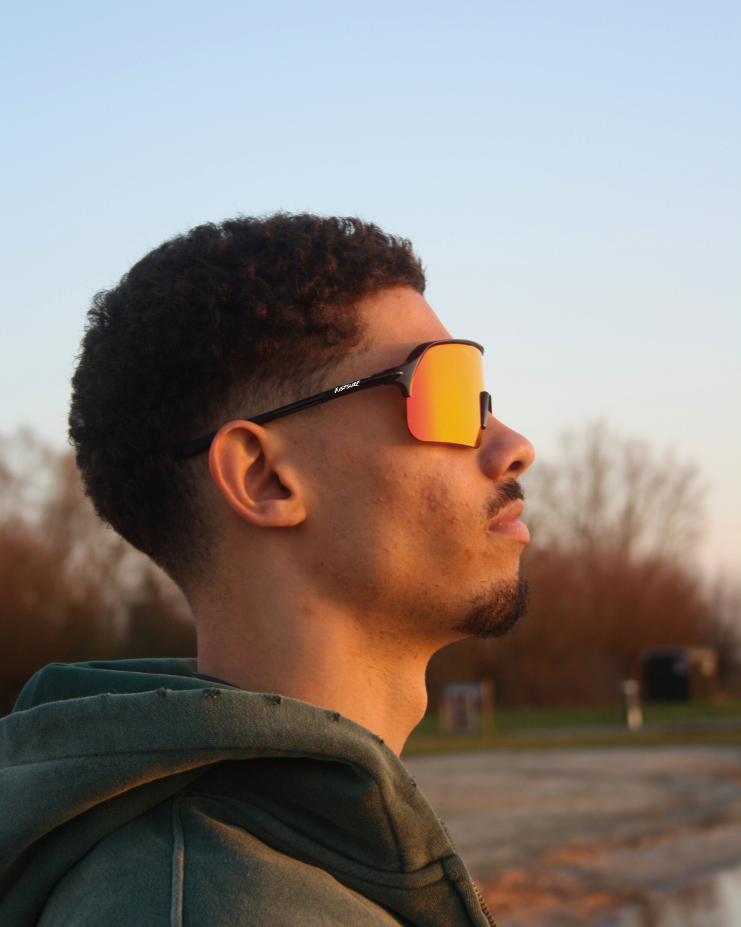 JUSTSURF EYEWEAR I SPORT SUNGLASSES BLACK UV-400