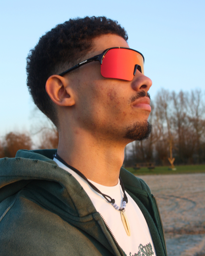 JUSTSURF EYEWEAR I SPORT SUNGLASSES BLACK UV-400